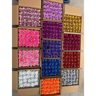 [GIÁ SỈ] Thùng 200 Bông Hoa Sáp Nhũ Kim Tuyến Loại 1 Chuẩn 8cm Đủ Màu