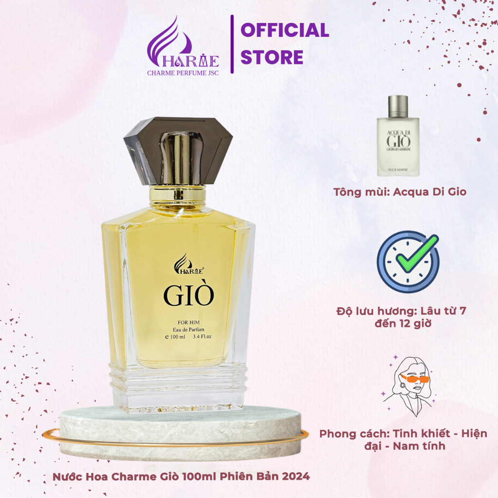 Nước Hoa Nam Charme Giò 100ml [Phiên Bản 2024]