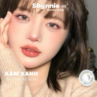 🫶🏻(GIÁ 1 CẶP) Set 2 chiếc LENS mắt màu GRAY xám tây ánh xanh HSD 1 NĂM hợp makeup DOUYIN  - SHYNNIE LENS 🐰