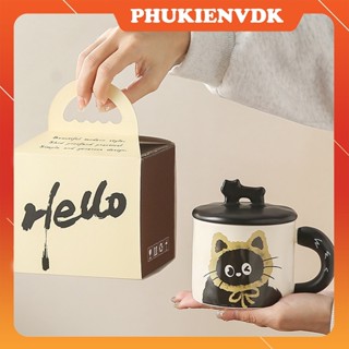 Cốc Uống Nước Mèo Dễ Thương Ly Cốc Sứ Cặp Đôi Văn Phòng Kèm Hộp Quà Tặng Cao Cấp