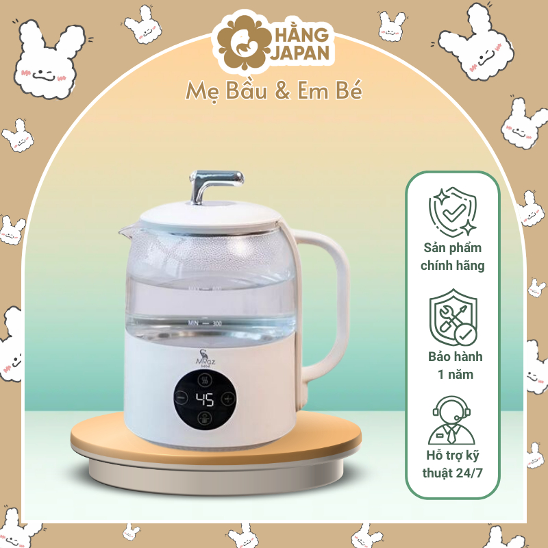 Bình Đun Nước Giữ Nhiệt Moaz MB099 600ml Kèm Túi Đựng Chính Hãng Bảo Hành 12 Tháng