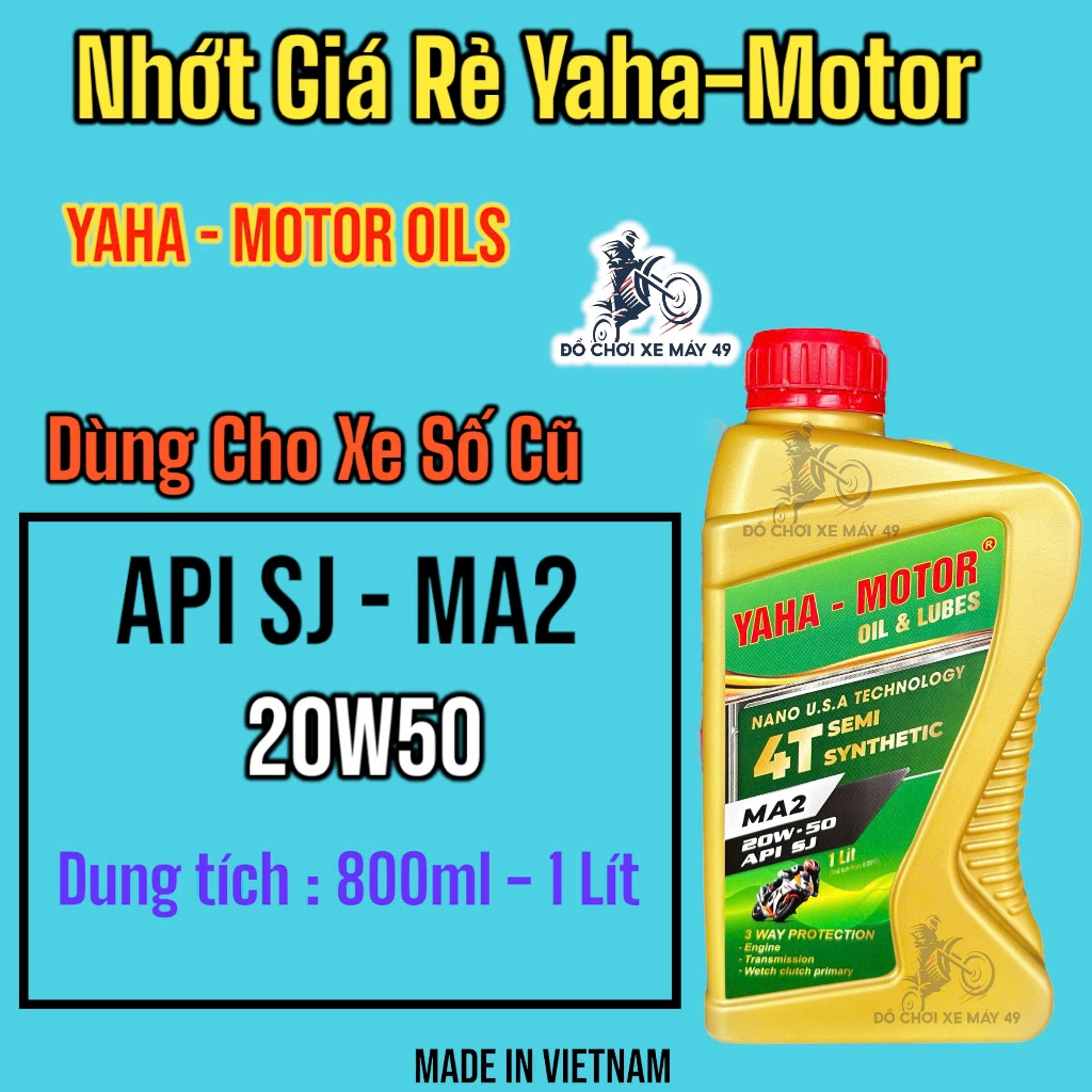 (Siêu Rẻ ) Dầu nhớt xe máy Yaha 4T ( 4 thì )  Rẻ dùng cho các xe máy cũ >>>