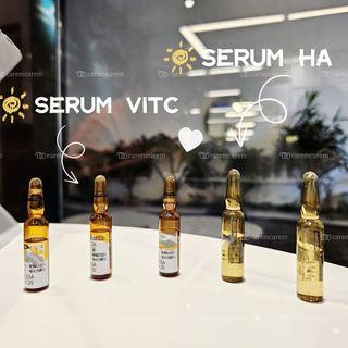 Serum VitC dạng ống chống oxy hoá làm sáng da tăng bảo vệ kem chống nắng by caremcarem