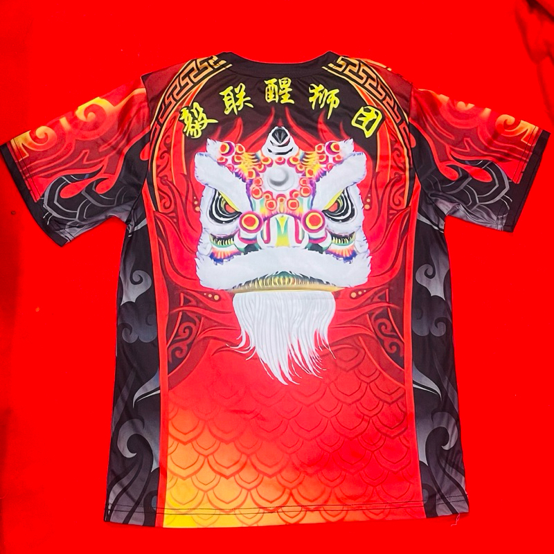 Áo múa lân thun lạnh cao cấp - Áo in hình lân đầy đủ size