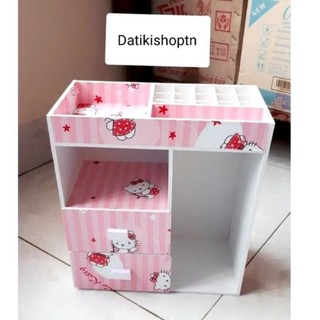 Tủ mini hello kitty sọc kệ mỹ phẩm