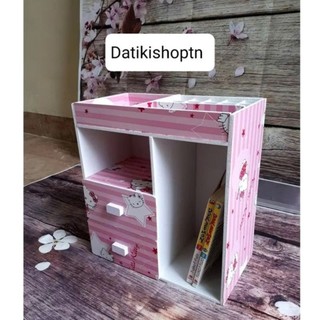Tủ mini hello kitty sọc kệ mỹ phẩm