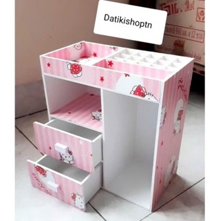 Tủ mini hello kitty sọc kệ mỹ phẩm