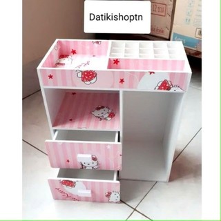Tủ mini hello kitty sọc kệ mỹ phẩm