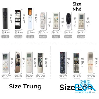 Combo 3 Túi Đựng Remote Tivi , Điều Hòa , Quạt Máy Vải Mềm Chống Sốc Chống Bụi Nơ Hoa Xinh Xắn 3 Size Tiện Lợi