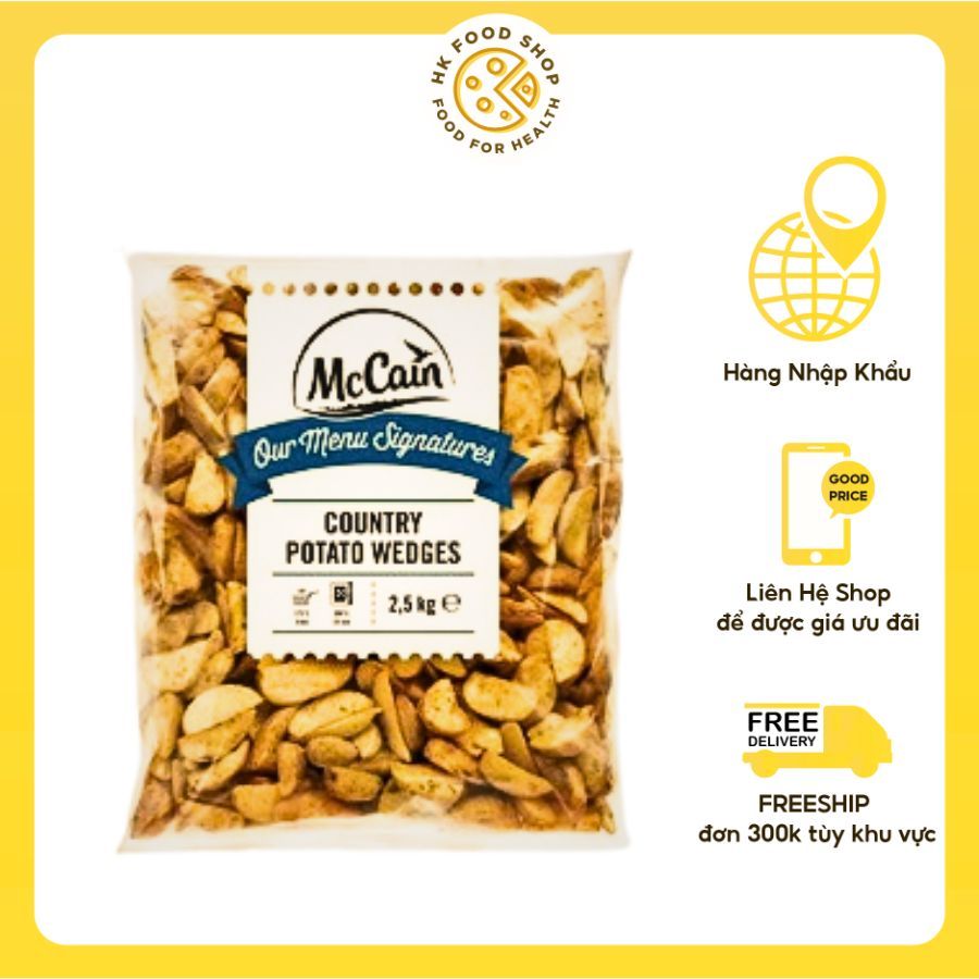Mccain khoai tây múi cau ( 2,5kg/ 1 gói )