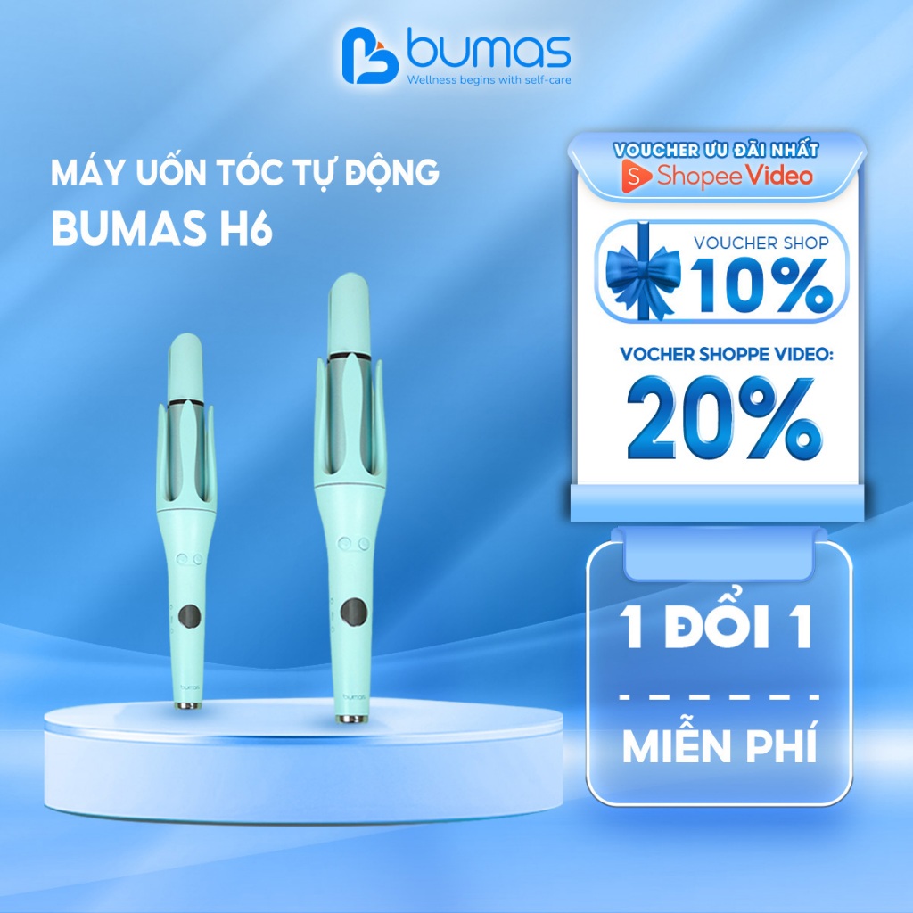 Máy Uốn Tóc Tự Động BUMAS H6 - Dễ Dàng Tạo Kiểu Bảo Vệ Tóc Bởi Lớp Phủ Men Gốm Và Ion Âm