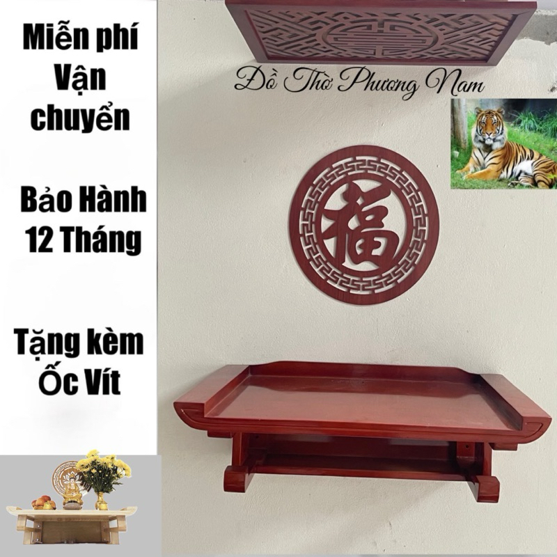 Ban Thờ Treo Tường - Gỗ Sồi Nga - Hiện Đại Giá Rẻ