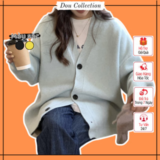 Áo Khoác Cardigan Nữ, Áo Len Dệt Kim Trơn Gài Nút Có Nhiều Màu Phong Cách Hàn Quốc Thời Trang Thu Đông - Mã TA066