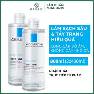 Combo 2 Nước Tẩy Trang La Roche-Posay Dành Cho Da Nhạy Cảm 400ml Hasaki