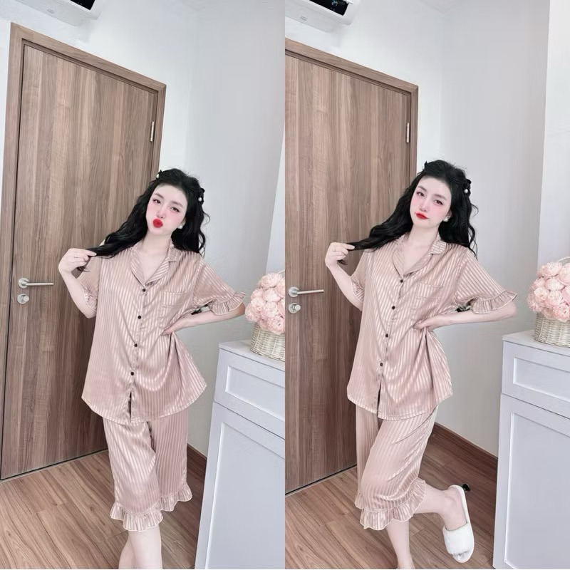 Đồ bộ Gấm bèo Bigsize xinh cao cấp