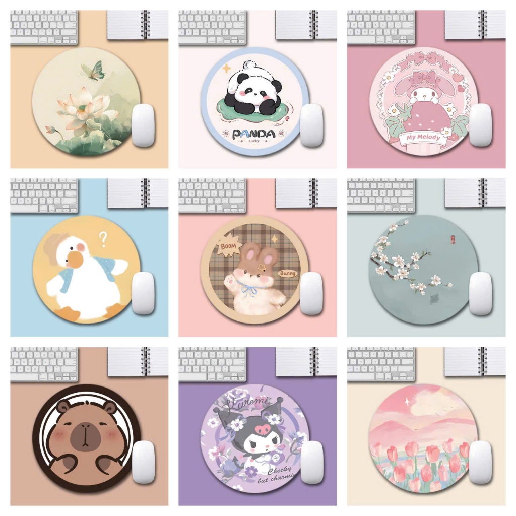 Miếng lót chuột, Bàn di chuột hình tròn 20 x 20cm giá siêu rẻ siêu cute