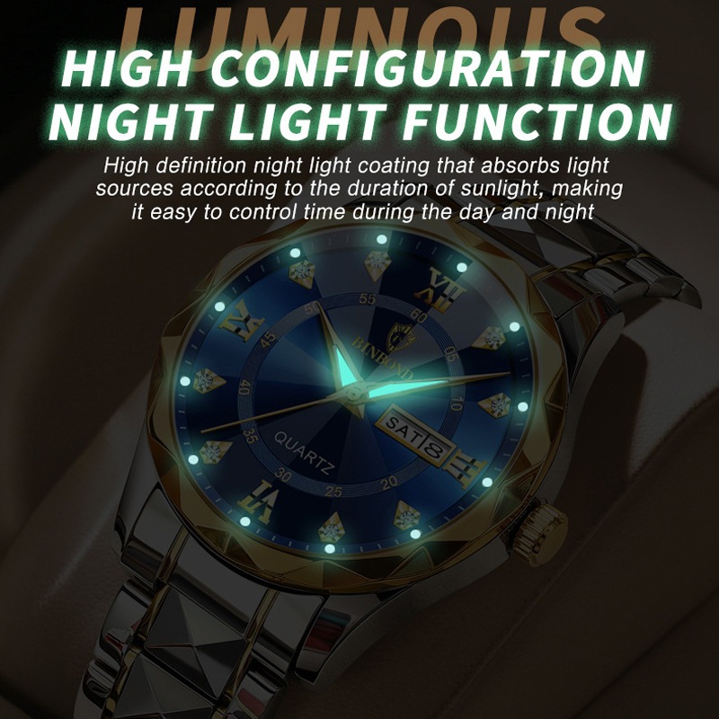 Đồng Hồ Nam GA0184  Chính Hãng Thép Không Gỉ Dạ Quang Sang Trọng GAGAY DH-HC0184-FDE | BigBuy360 - bigbuy360.vn