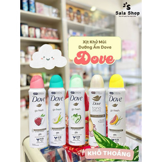 Xịt khử mùi toàn thân nữ dove go fresh 150ml giúp nàng khô thoáng cả ngày- đủ mùi hương