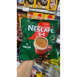  Túi 46 gói x 17g NESCAFE 3in1 Rang xay Đậm Vị Cà Phê  NET XANH  