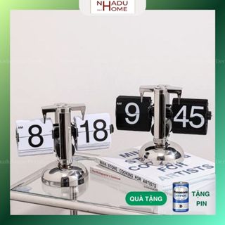 [TẶNG PIN] Đồng hồ lật số decor tinh tế, hiện đại ND18