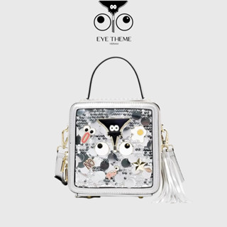  【 EYETHEME CHÍNH HÃNG  Túi Xách Dáng Hộp Họa Tiết Kim Sa Bling Bling - Small Vanity Handbag 2669 