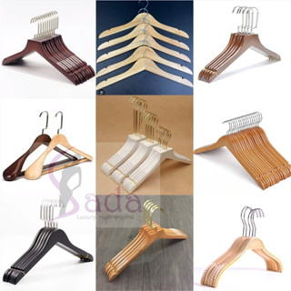  Combo 10 móc gỗ treo quần áo nam nữ dài 44cm nhiều màu - sada shop 06 