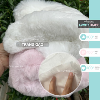 VẢI LÔNG 12mm - 15mm TRẢI BÀN HỌC, thảm lông bàn trang điểm, may thú nhồi bông (LÔNG)