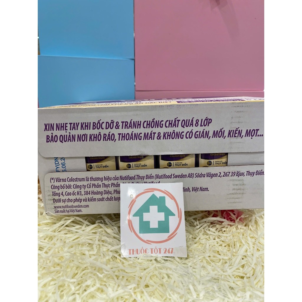 Thùng 24 hộp X 237ml Sữa non Varna Colostrum Nutifood Thuỵ Điển (hsd 05/26)