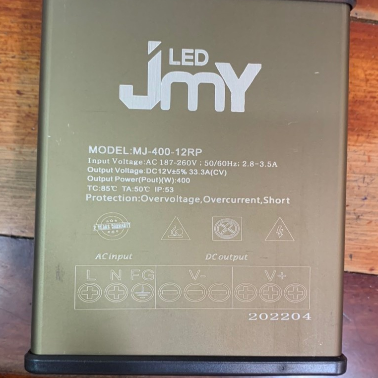 Nguồn led 12v 33A (400W) vỏ nhôm ngoài trời, Nguồn 12V 400W, Nguồn 12V 33A