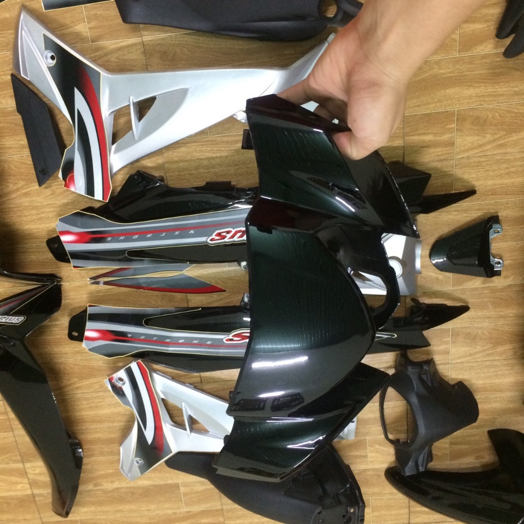 Bộ Dàn áo xe SIRIUS -  SIRIUS RC ,C110 màu ĐEN  -nhựa ABS loại 1