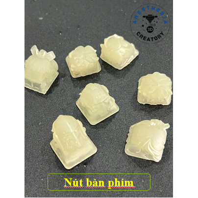 Keycap - Nút Bàn Phím bằng nhựa Resin trong suốt  [clear resin]