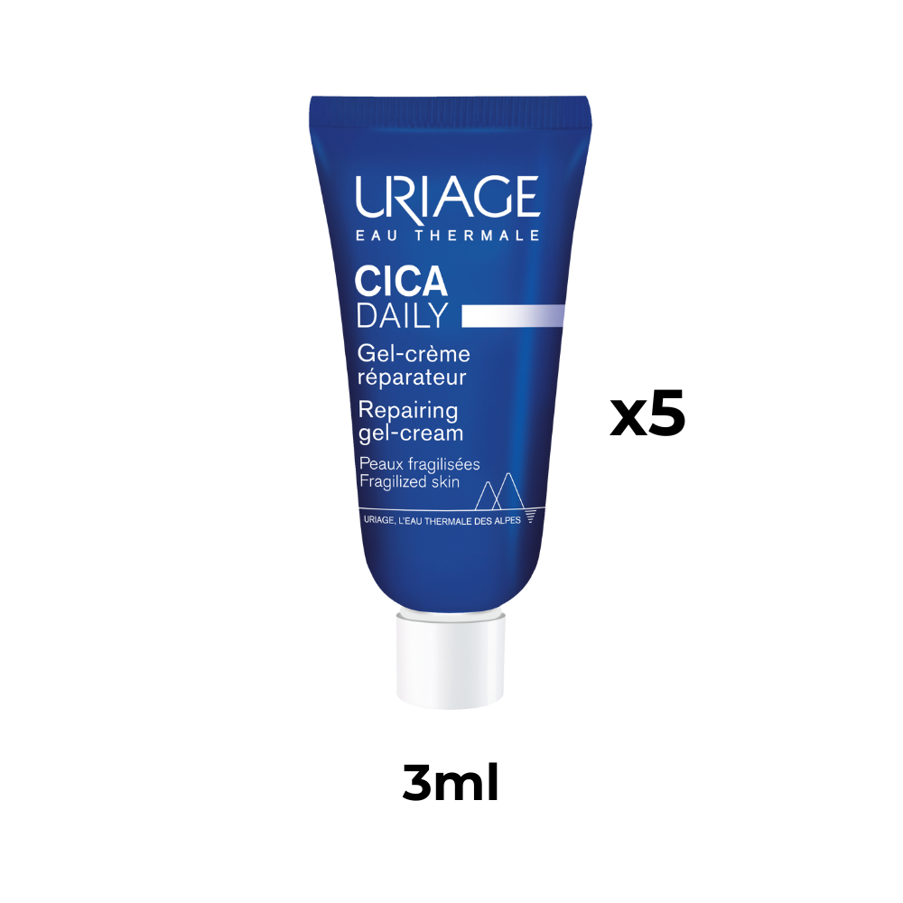 (HB_Gift) Kem làm dịu, phục hồi da hằng ngày URIAGE BARIÉDERM-CICA DAILY GEL-CREAM 3ml x 5