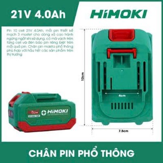 Pin Himoki 10 15 Cell Mạch 4 mosfet có đèn báo Pin máy khoan, máy mài, máy siết chân pin phổ thông