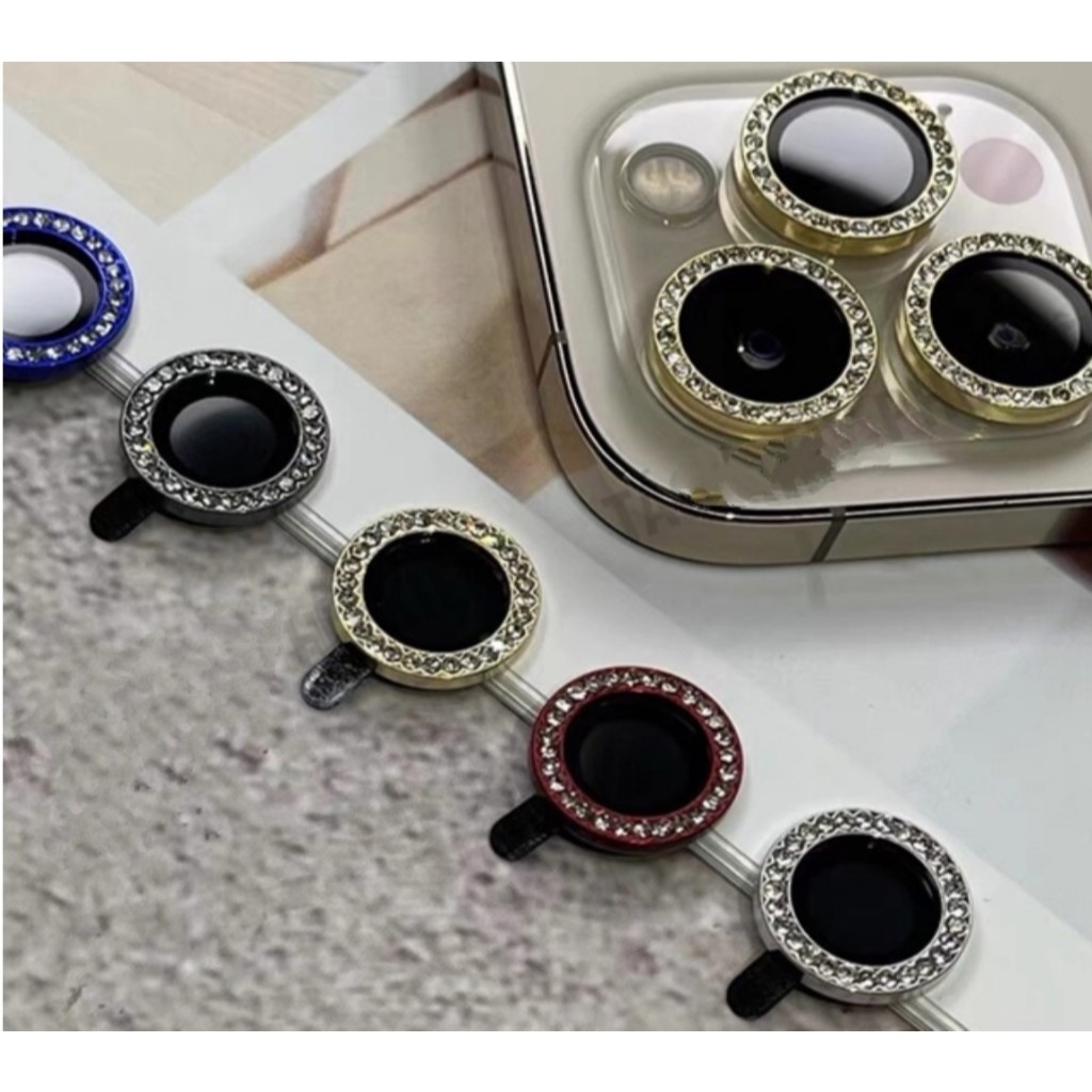 [Mua Từ 6 Cái Sỉ Giá 3999đ] Kính cường lực bảo vệ camera iphone đính kim cương 17/16/15/14/13/12/11/Pro/Max | BigBuy360 - bigbuy360.vn