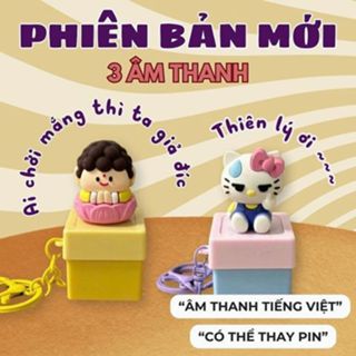 [SẴN] Móc Khoá Cute Bàn Phím Cơ Tích Đức Có Đèn - Móc Khoá Keycap Quà Tặng Phụ Kiện Dễ Thương