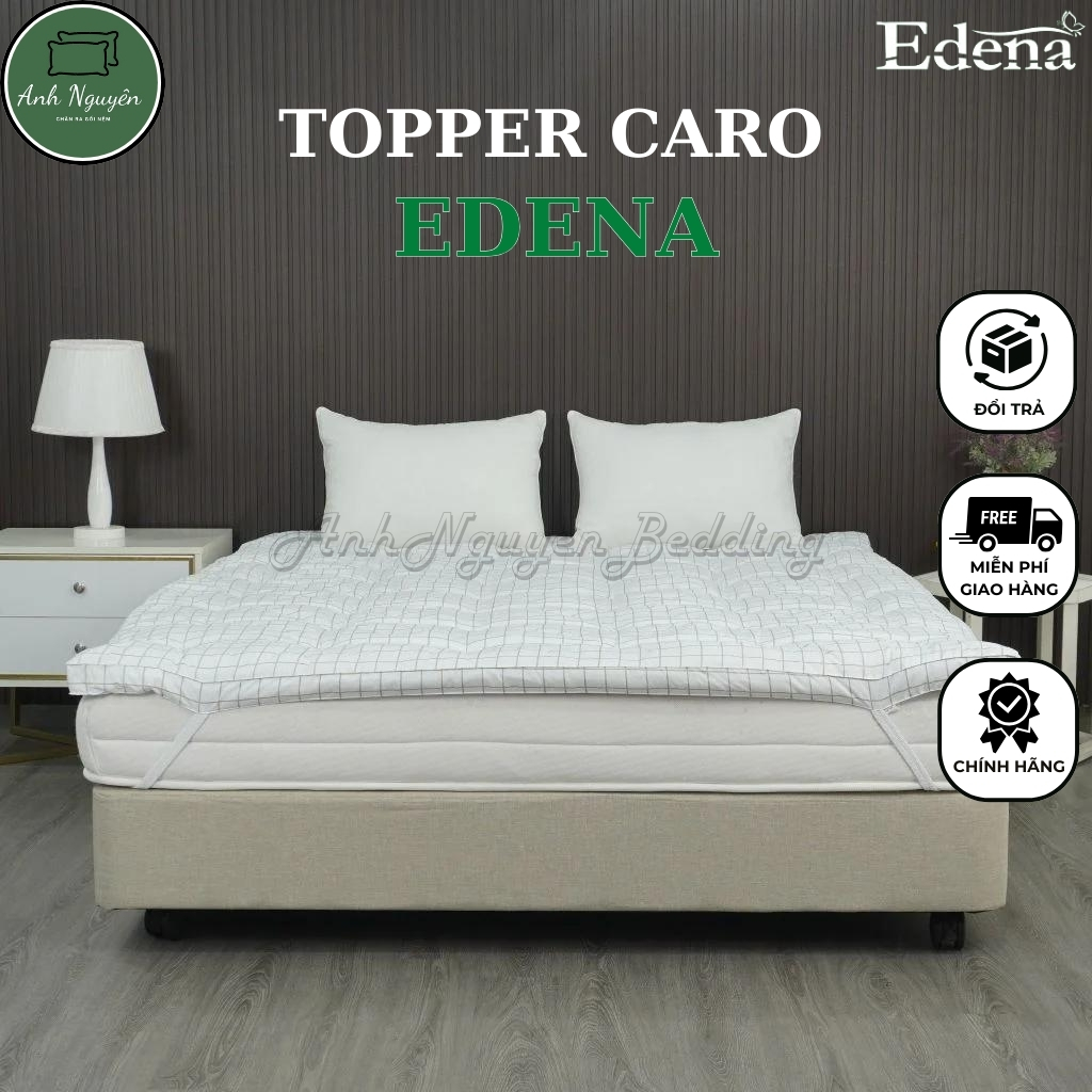 Topper Caro EDENA, Tấm Lót Nệm, Nhiều Kích Thước - Hàng Chính Hãng