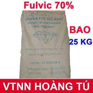 Bao 25kg acid Fulvic 70% (Dạng bột) tốt nhất cho cây trồng