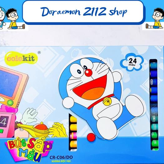 Bút màu sáp không độc hại DORAEMON