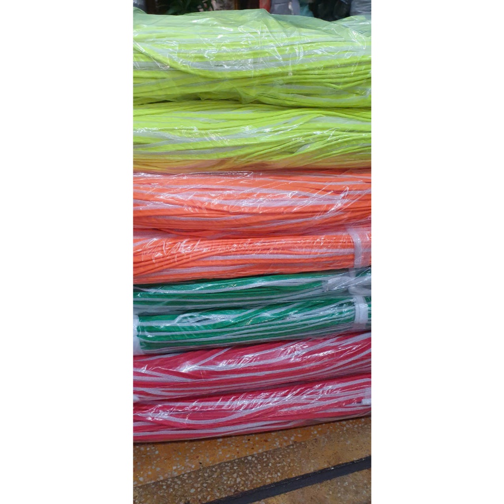 Viền lé phản quang 1cm, dây viền lé 100m/bó, Dây viền màu đỏ, cam, xanh dạ quang, xám, xanh lá