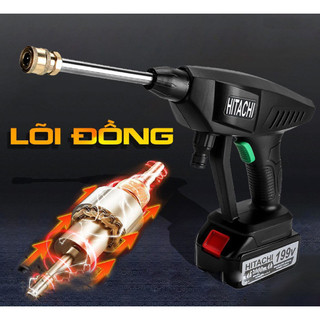 Máy Rửa Xe, sân vườn Cầm Tay 2 Pin Chân Phổ Thông Hitachi 199V