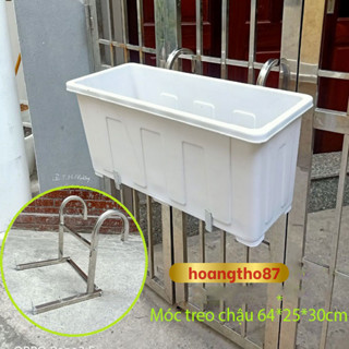  Móc treo chậu trồng cây ban công kệ treo chậu hoa thông minh 64*25*30cm chưa gồm chậu 