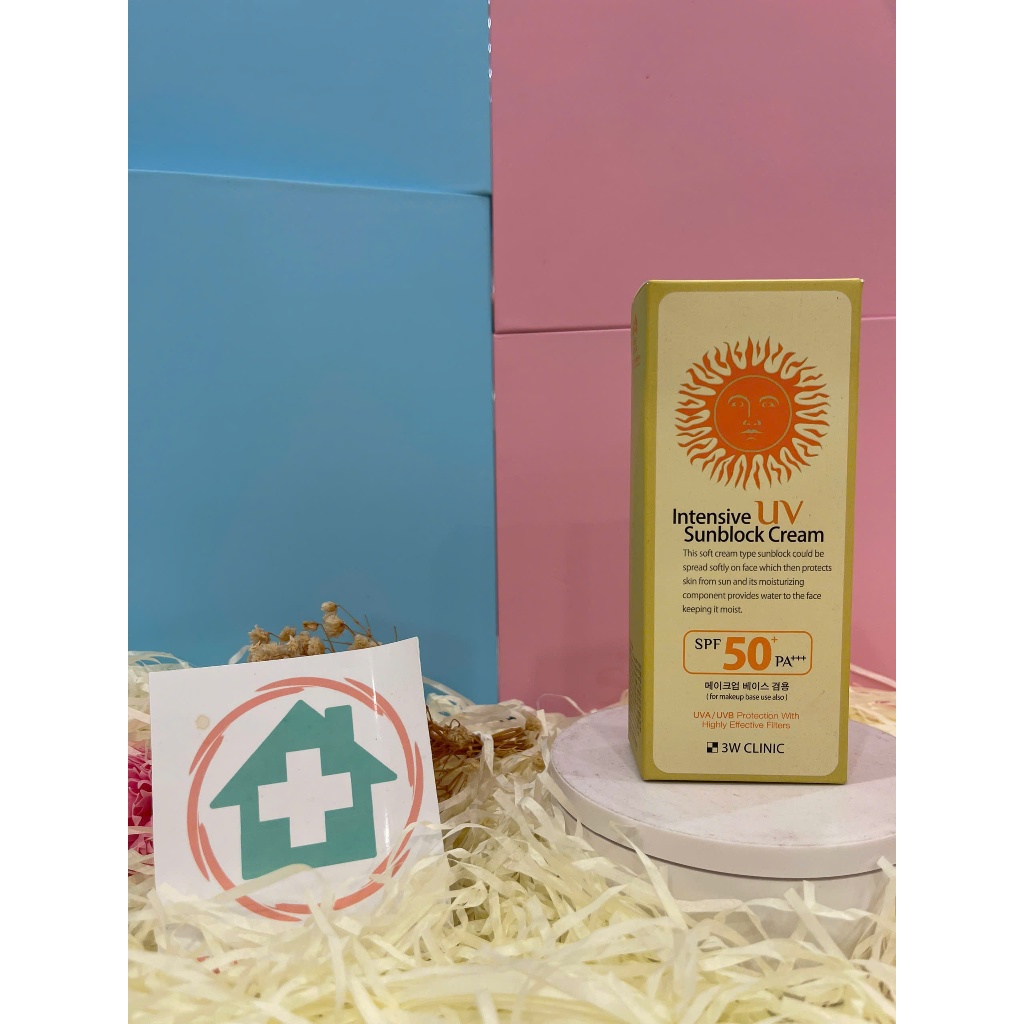 Kem Chống Nắng 3w Clinic Uv Sunblock Cream Spf 50+ Pa+++ 70 Ml Bahobasa