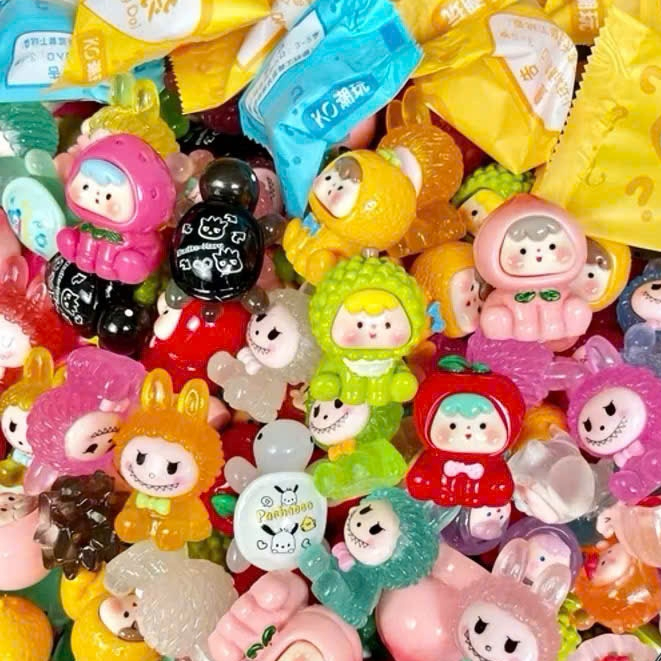 10 tặng 10 Túi Ngẫu Nhiên Túi Mù Moi Trái Cây Phát Sáng,Túi Mù Moi Đục Không Sáng, Trang trí DIY
