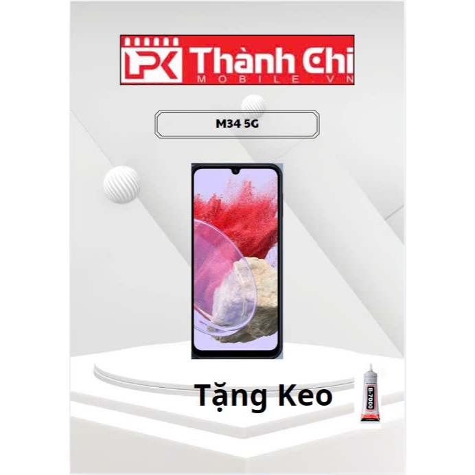 Samsung Galaxy M34 5G / M346 /M34 2023 - Màn Hình Nguyên Bộ OLED 2 IC Liền Khung Xương,  Màu Đen