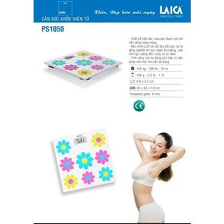 Cân Sức Khỏe Điện Tử Laica PS1050 Bảo Hành 1 Năm