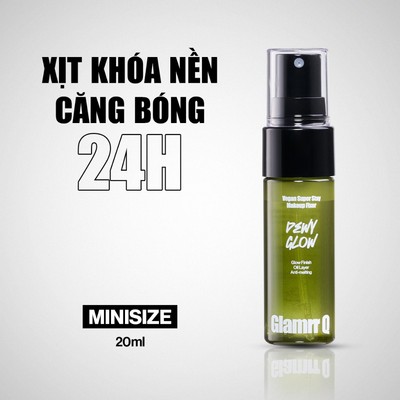 [HÀNG TẶNG KHÔNG BÁN] Xịt Khóa Nền Cố Định Glamrr Q Vegan Super Stay Makeup Fixer Minisize 20ml