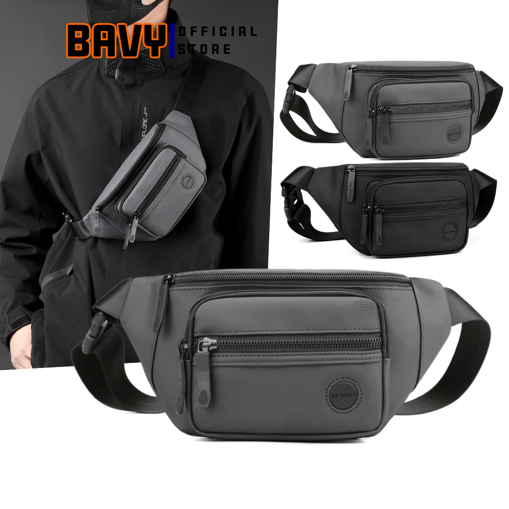 Túi bao tử đeo hông đeo bụng đựng tiền vải chống nước mini nhiều ngăn đeo hông đeo chéo thời trang BAVY FASHION TĐC32AB