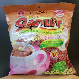 Túi 300g – KHÔNG ĐƯỜNG - BỘT GẠO LỨT HẠT SEN (dùng ăn kiêng) BÍCH CHI (No Sugar) Unpolished Rice Powder Lotus Seed