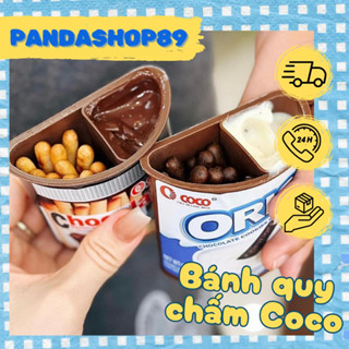 Bánh quy socola chấm Coco, bánh que nhúng sốt các vị (hộp 40g)