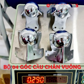 04 GÓC CẦU KE CHÂN VUÔNG cho tủ âm thanh tủ thiết bị tủ máy. Loại tốt 
